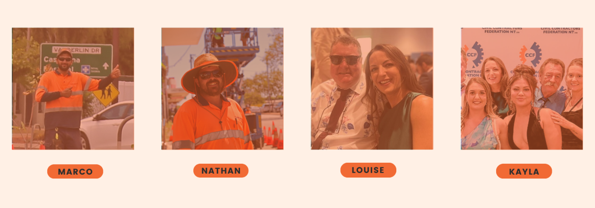 Four photos of Traffic Controllers that we are nominating for TMAA Excellence Awards