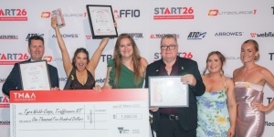 Team Trafficwerx NT are pictured together with their awafrds from the TMAA Excellence Awards 2026